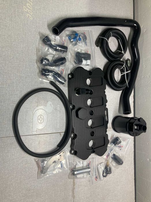 Алуминиев капак 2.0тфси еа113 ауди фолксваген съд за картерна вентилац