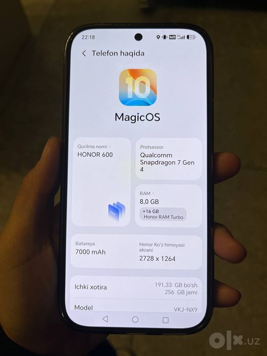 HONOR 600 5G  256GB +8+16GB