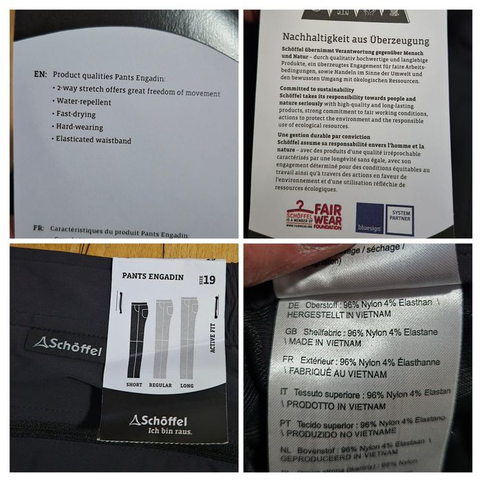 Pantaloni dama outdoor Schoffel Engadin,negru-M(38) NOI