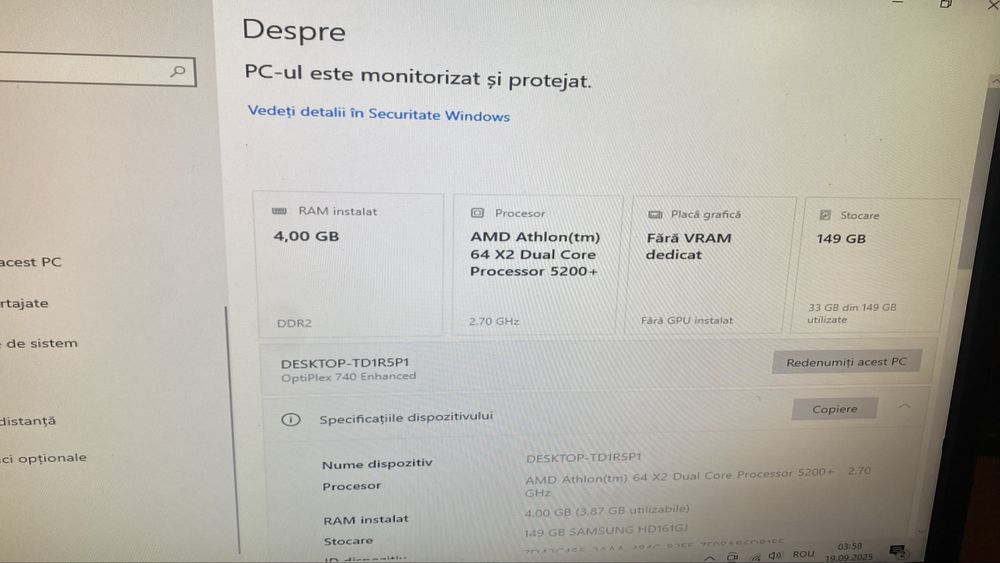 PC calculator Dell Optiplex 740