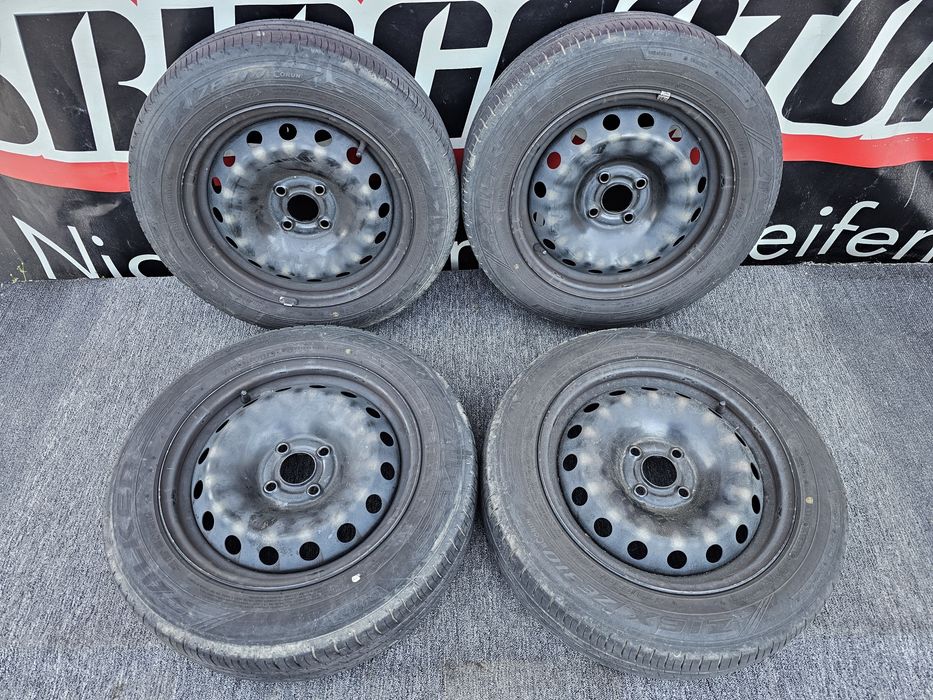 Jante Tabla 14'' 4x100+Cauciucuri 185-70-14''-OpelCorsa/Meriva/Agila