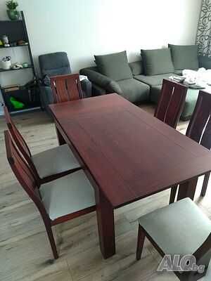 Разтегателна трапезна маса 120/80 - 160/80