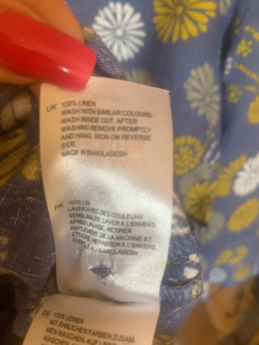 Ленена рокля( туника)  White Stuff флорален десен