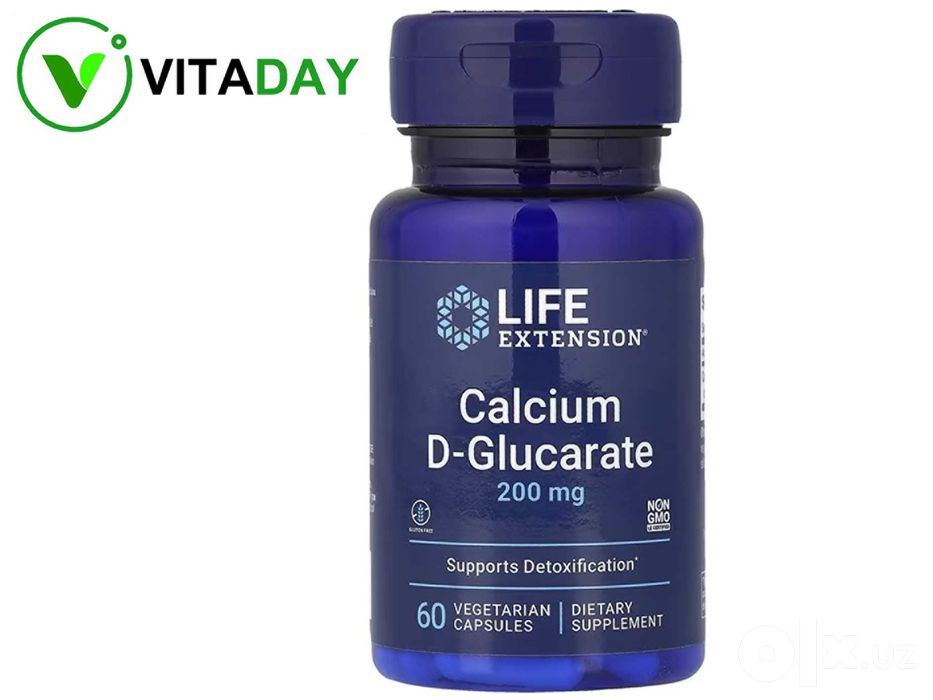 Life Extension Calcium D-Glucarate D-глюкарат кальция, 200 мг
