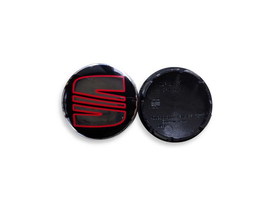 Капачки за джанти за Seat Сеат 56mm 60mm 63mm - Сребристи, Черни