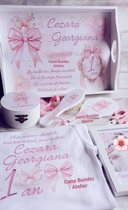 Set aniversar mot/ turta 1 anisor