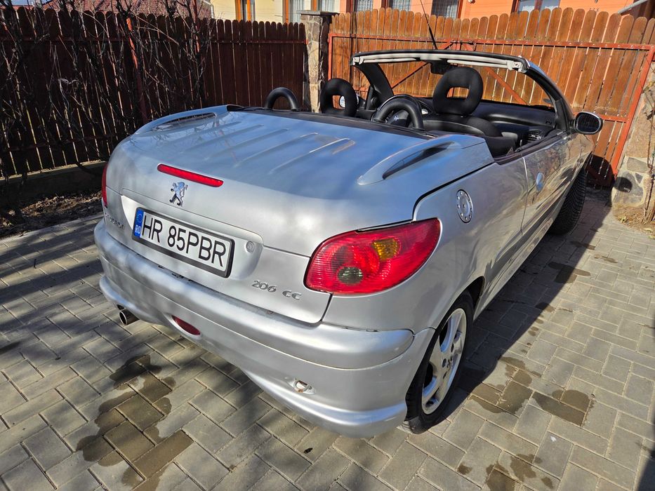 Peugeot 206 cc, 1.6 benzina, decapotabila