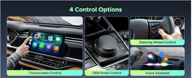 Безжичен CarPlay & Android Auto AI Box Farrot Android 13, 4G, 2GB RAM, 16GB ROM, WiFi 5G