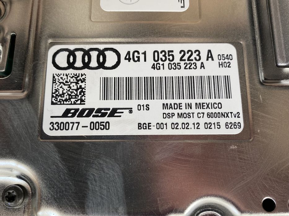 Sistem audio Bose Audi A6 4G / A7 : 4G1035223A