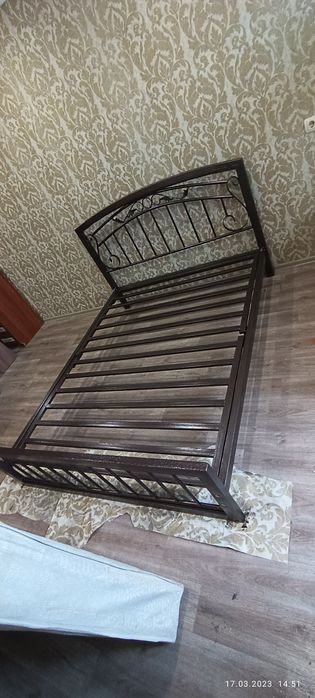 Кравать двух спальная, полка для обувь