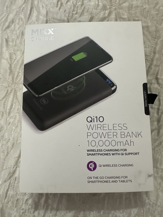Mixx charge Qi 10 Wireless power bank 10 000 mAh