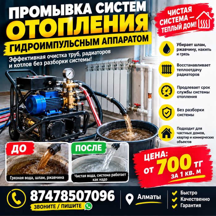 Промывка систем отопления радиаторов