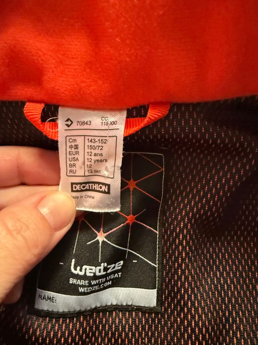 Costum schi 12 ani Decathlon Wedze ski fete baieti