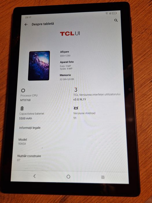 TAB 10  TCL  32GB  3GB Rami  Wifi + 4G cartela Sim 10.1 inch + Husa