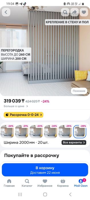 Современная Перегородка