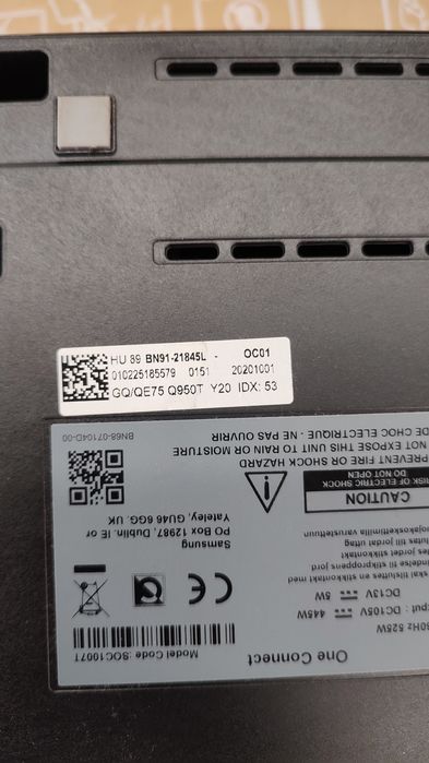 One connect box samsung 75q950t 8k