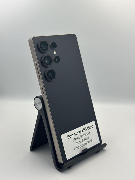Samsung S25 Ultra - 256GB, 100% baterie, 1 an garantie