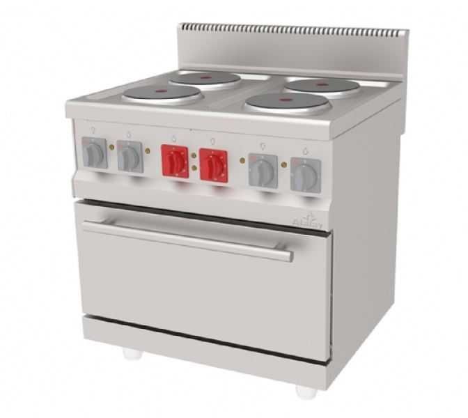 Електрически котлон и фурна 4 x 2,6 kW + 6,3 kW