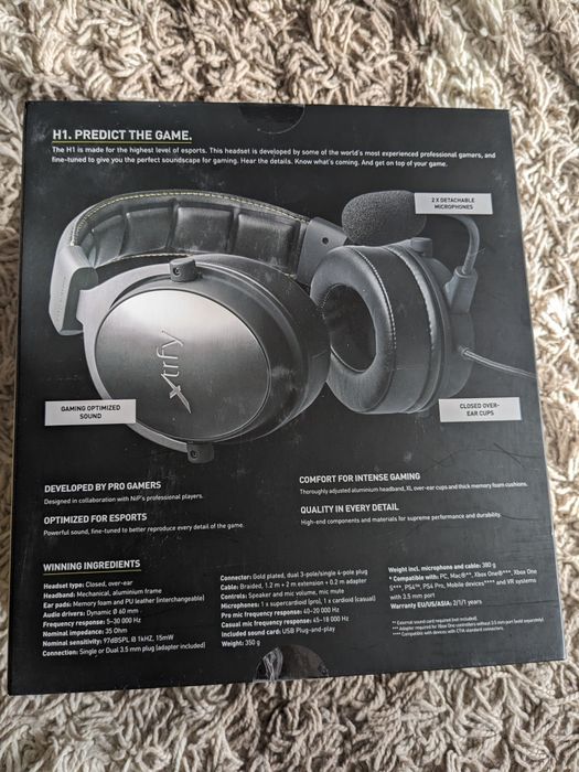 Игровые наушники xtrfy H1 Pro аналог hyperx cloud alpha