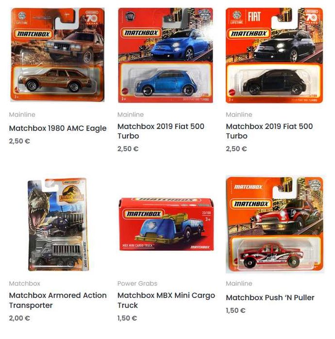 First Gear, Matchbox, Sparky, Tarmac Works, Tomica, Welly (1:64 нови)