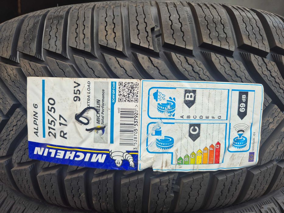 4 Anvelope M+S IARNA - 215/50/17 95V XL - Michelin Alpin 6 - NOU - DOT 2019 !