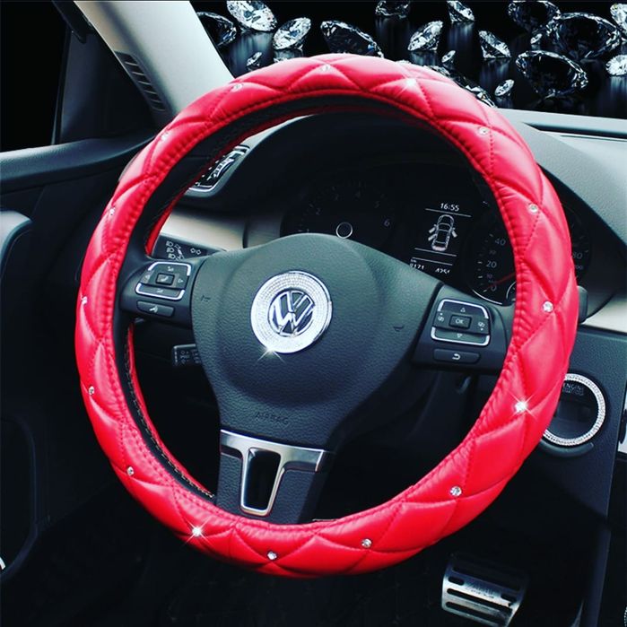 Чехол на руль со стразами