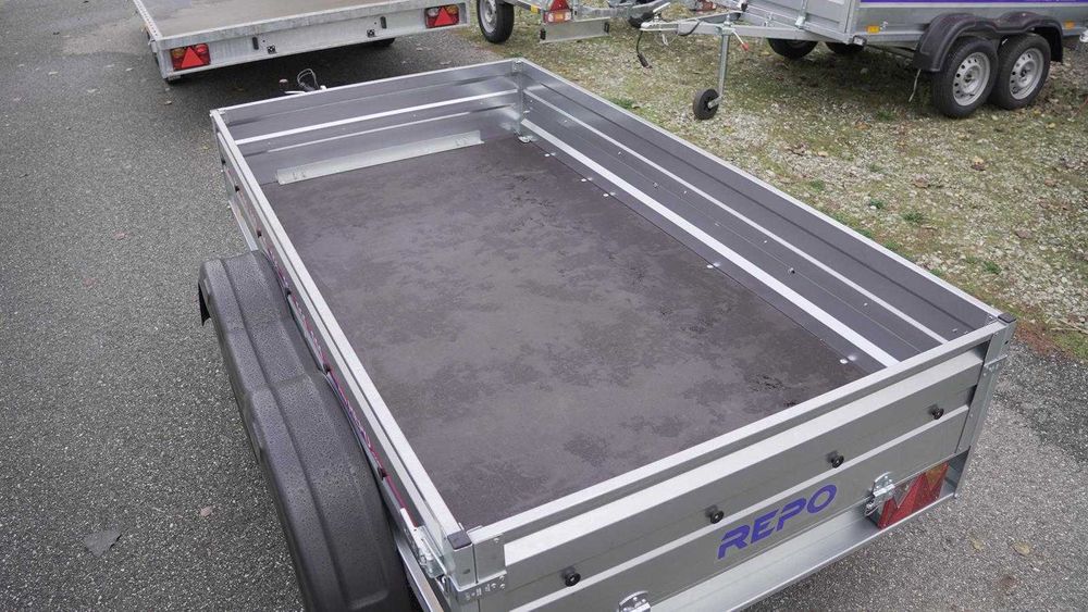 Remorca  750 kg Repo,cu prelata,Dublu AX,Noua
