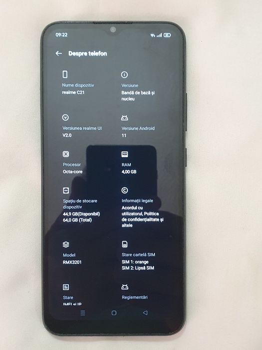 Tel. Realme C21.