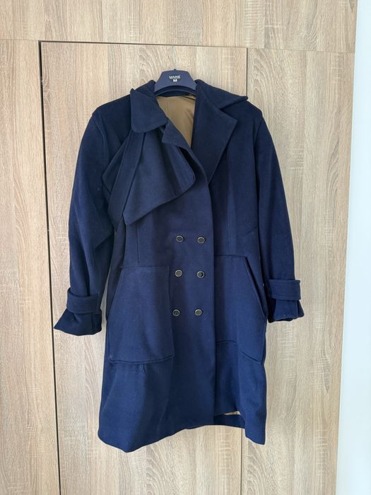 Palton lana navy