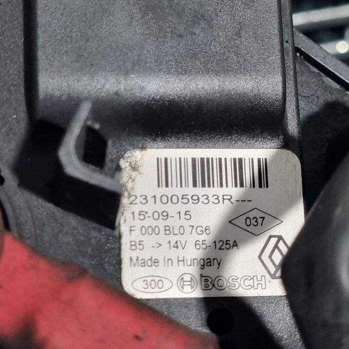 Alternator Dacia Dacia Logan II MCV 1.5 dCi 2013 - 2016 90CP 1461CC K9K612 K9K626 Euro5 ...