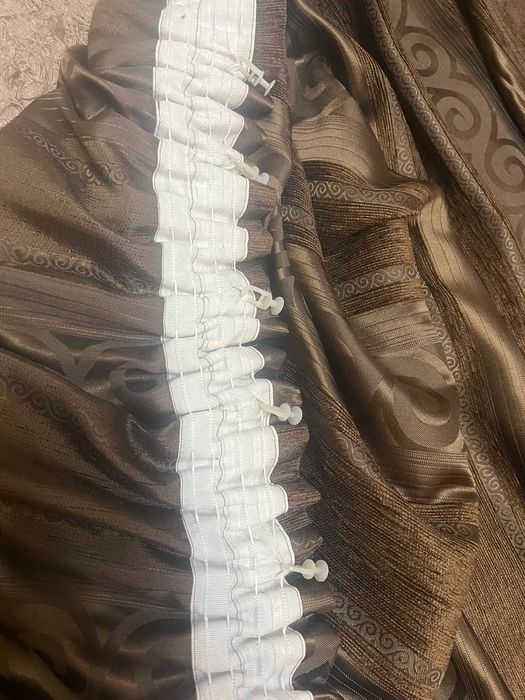 Завеси - 2бр. плътни и 1бр. тънка с перделък