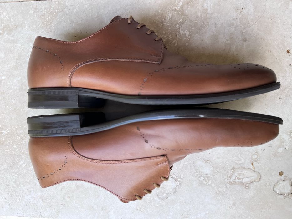 Pantofi eleganți bărbați piele naturală maro 40-41