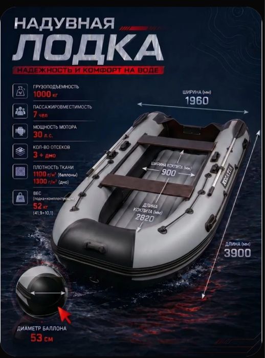 Лодка River Boats 3900 НДНД