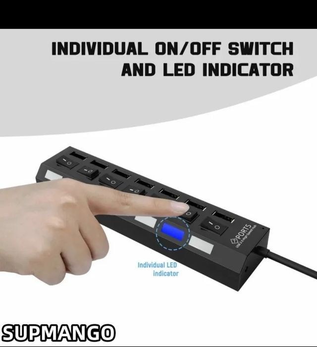 USB HUB 4 и 7 гнезда/Разклонител на USB с 4 и 7 гнезда