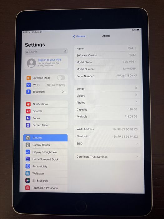 Ipad mini 4 128 gb