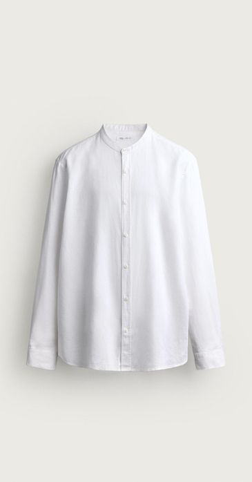 Рубашка Relaxed Fit из льна и хлопка