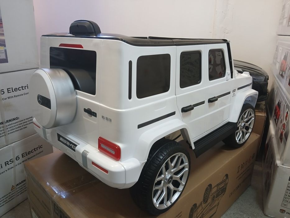 Нова!!Акумулаторен джип Mercedes G63 с меки гуми,кожена седалка,дистанционно управление