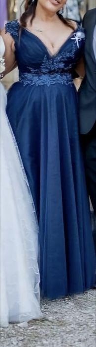 Официална синя рокля