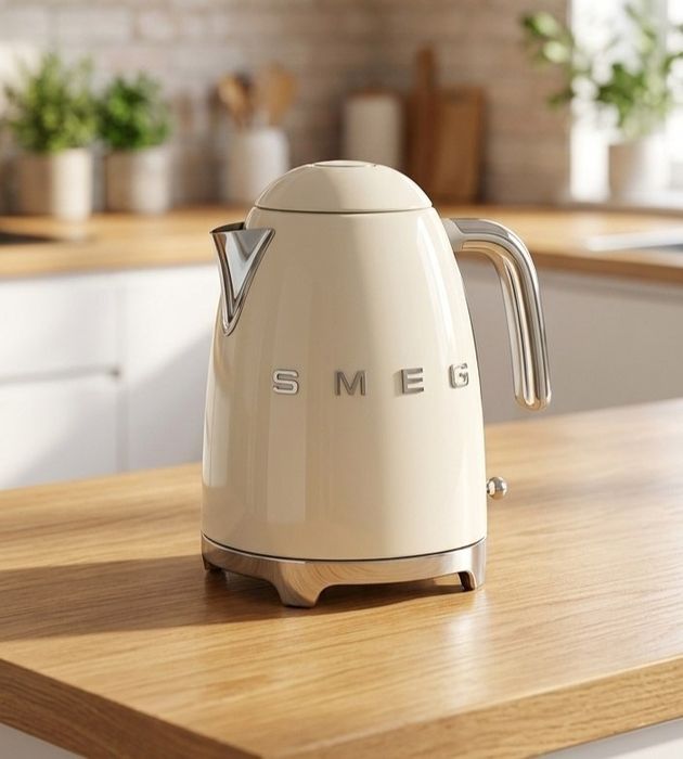 Электрический чайник SMEG сочетает стильный ретро-дизайн.t20