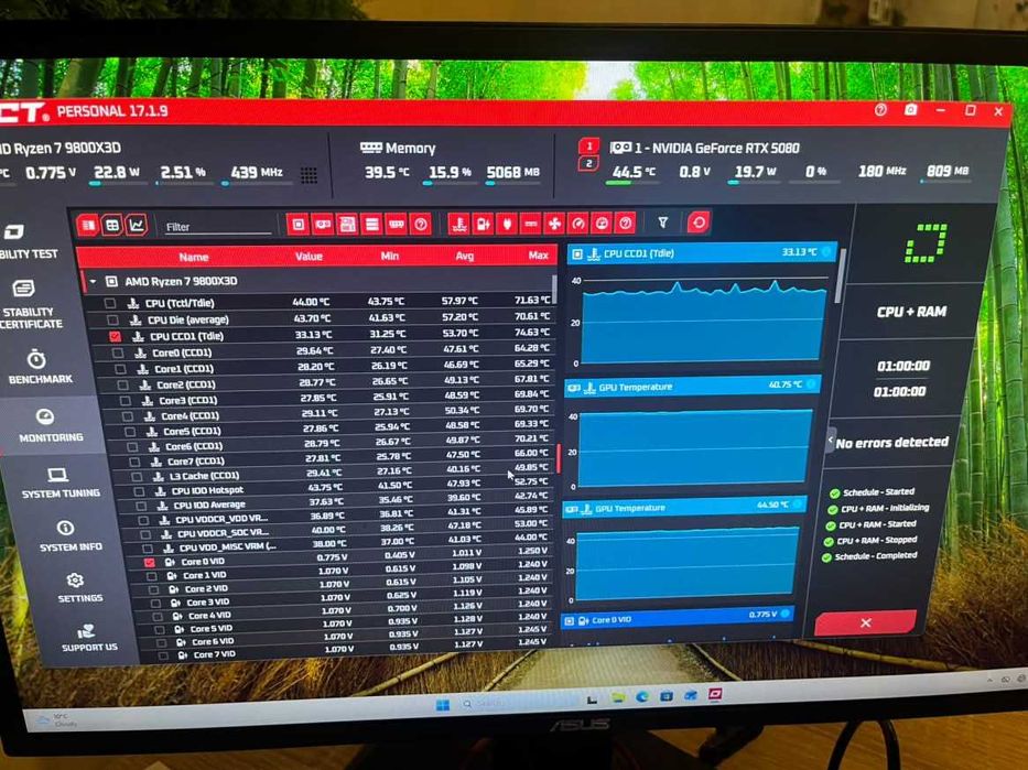 Геймърски Компютър Ryzen 7 9800x3d | RTX 5080 | 32GB RAM | 1TB Gen5 Ssd |