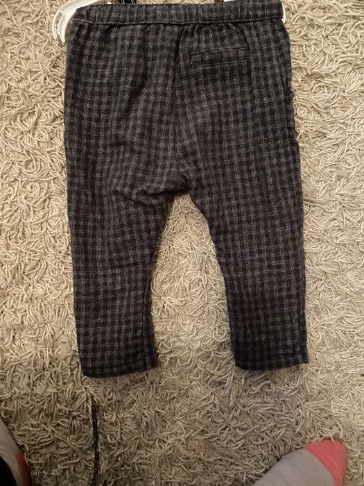 Costum H&M, pantaloni si camasa, marimea 80, 9-12 luni