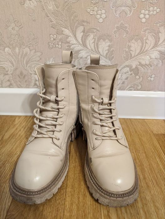 Сапоги осенние кожа