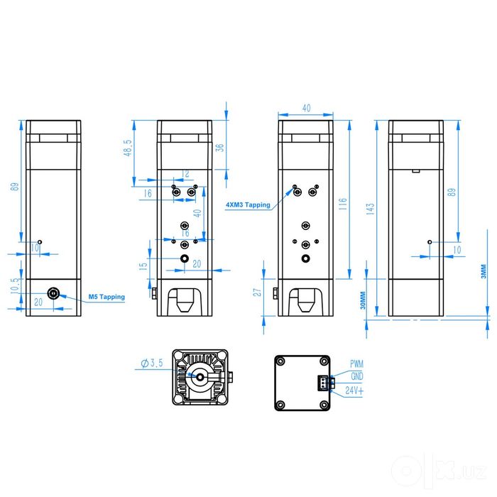 Лазерная головка 10W для серии TTS Two Trees Ташкент