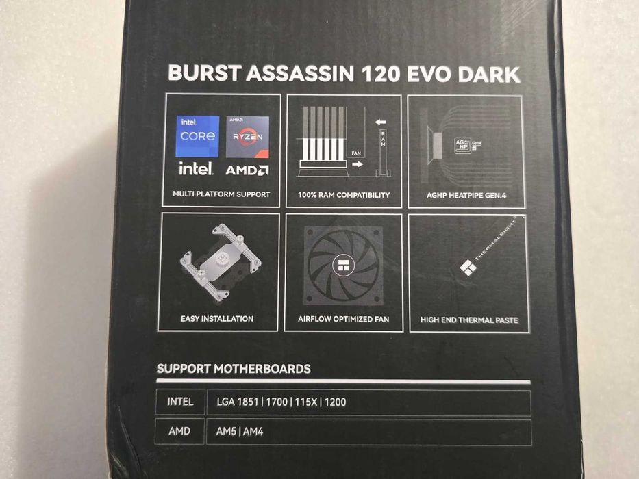Cooler CPU Thermalright Burst Assassin 120 EVO DARK -  AMD, INTEL