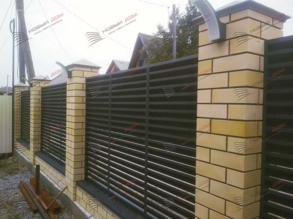 Забор жалюзи еврожалюзи