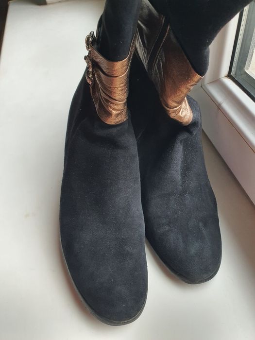 Сапоги натуральная замша размер 38-39