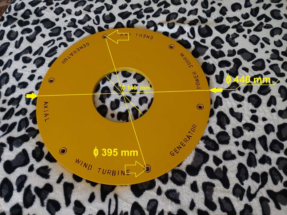 Bobină  stator tip tesla, pentru generatoare. PM G.  Axiale.