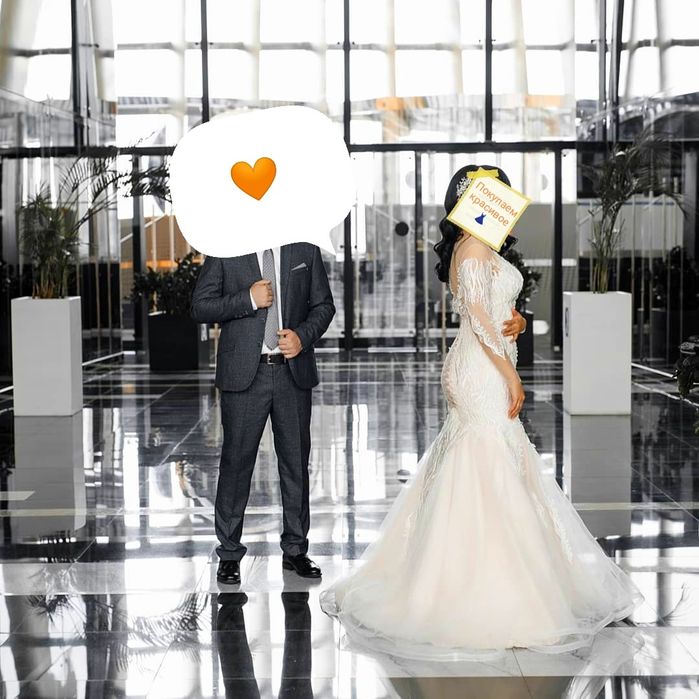 Срочно продам свадебное платье "Рыбка"