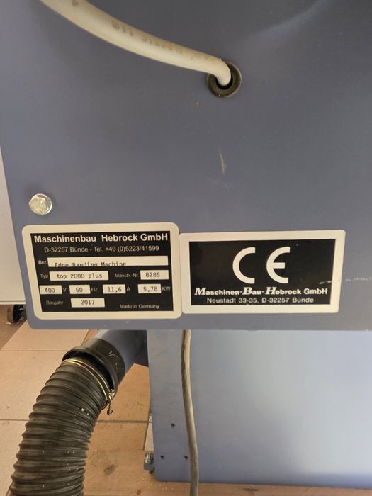 Кантираща машина Hebrock Top 2000 Plus Отлично състояние