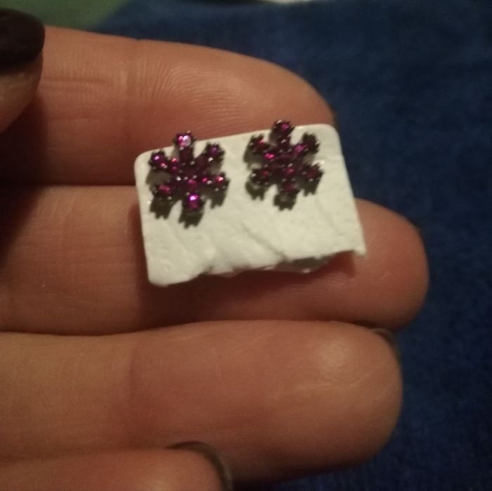 Сребърни нови малки обеци